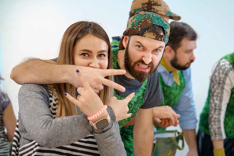 Корпоратив на День строителя в Воронеже с уличными активностями