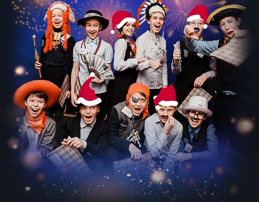 Новый год в школе в Воронеже.